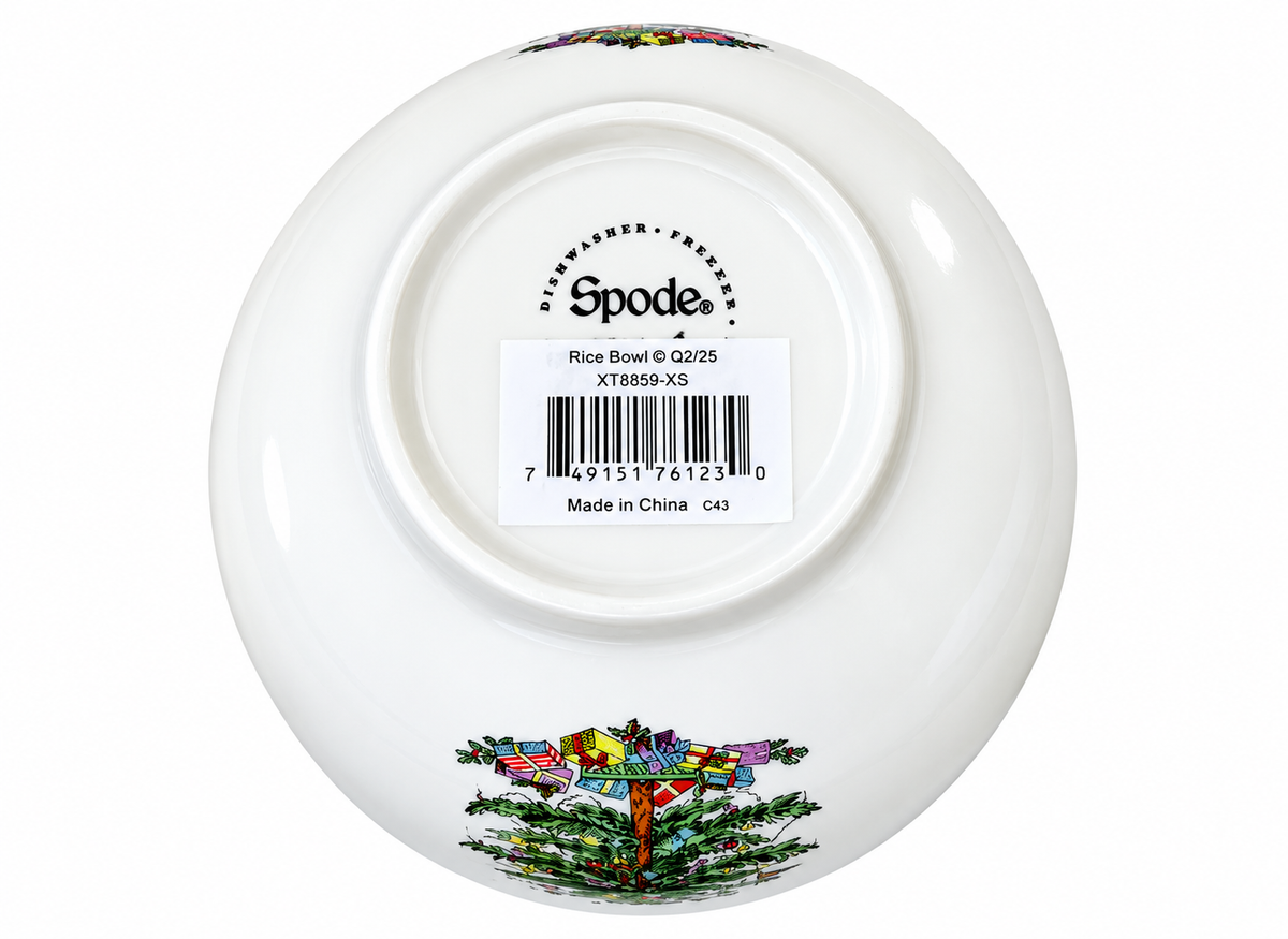 Spode Christmas Tree set of 8 rice bowls ---7004