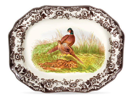 Spode Woodland 19inch Oval Serving Platter- Pheasant