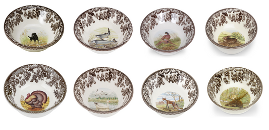 Spode Woodland Ascot Set of 8 Bowls-3605