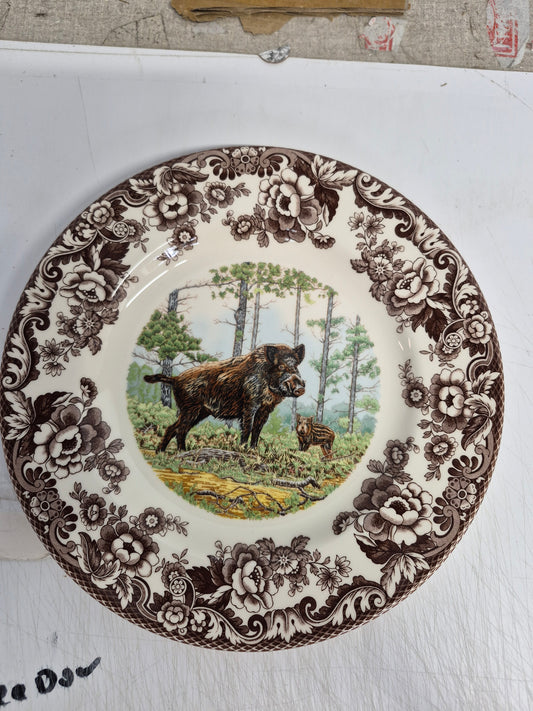 Spode Woodland Dinner Plate Wild Boar