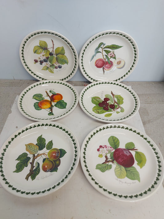 Portmeirion Pomona set of 6 dinner plates---4701---