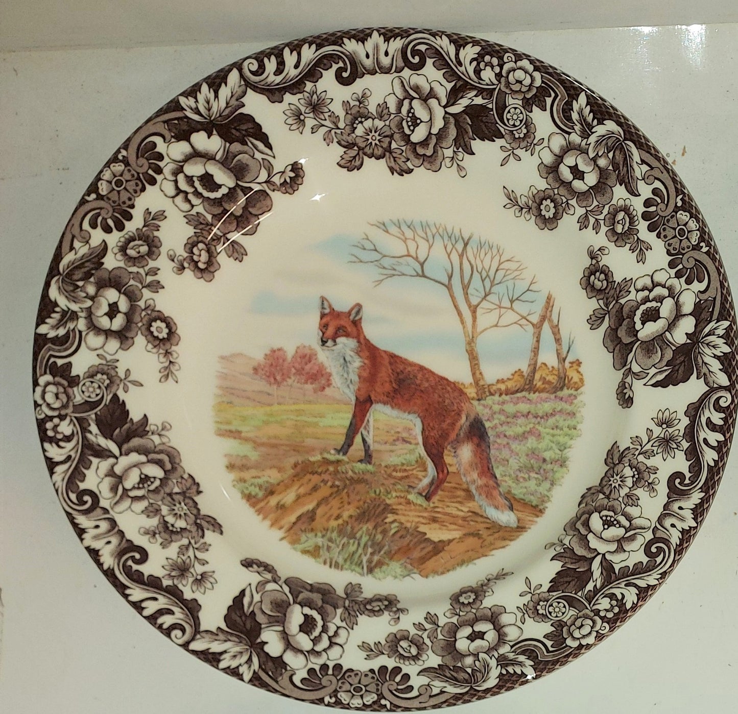 Spode Woodland Salad Plate Red Fox