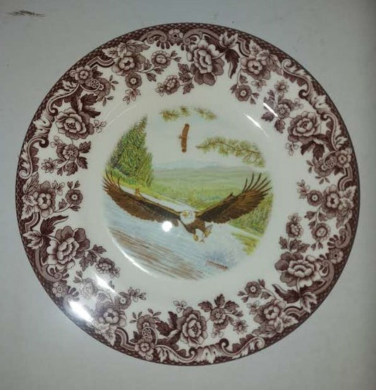 Spode Woodland Salad Plate Eagle tradtion -----bald eagle---