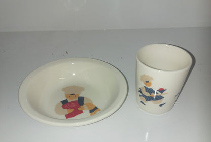 Deal-Apilco Children's bowl and cup set Chef - Shoppedeals