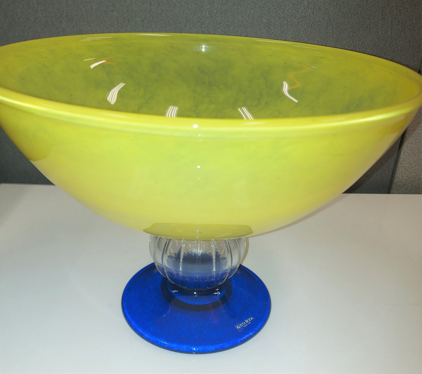 Deal- Kosta Boda Frutteria Footed Bowl Yellow- PRICE CUT - Shoppedeals