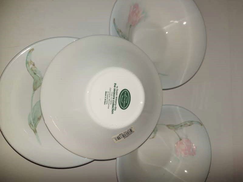 Deal-Portmeirion Flowers Seasons set of 8 oatmeal bowls- Brand new - Shoppedeals