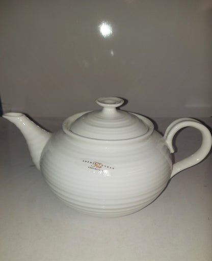 Deal-Portmeirion Portmeirion Sophie Conran White Teapot - Shoppedeals