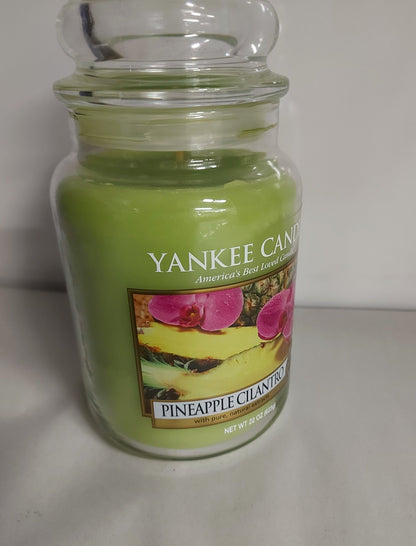 Deal- Yankee candle Covered jar- Pineapple Cilantro - Shoppedeals