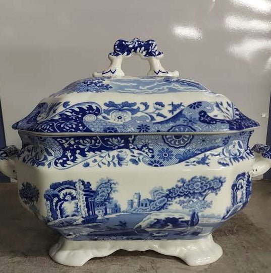 Spode Blue Italian Soup Tureen - Shoppedeals