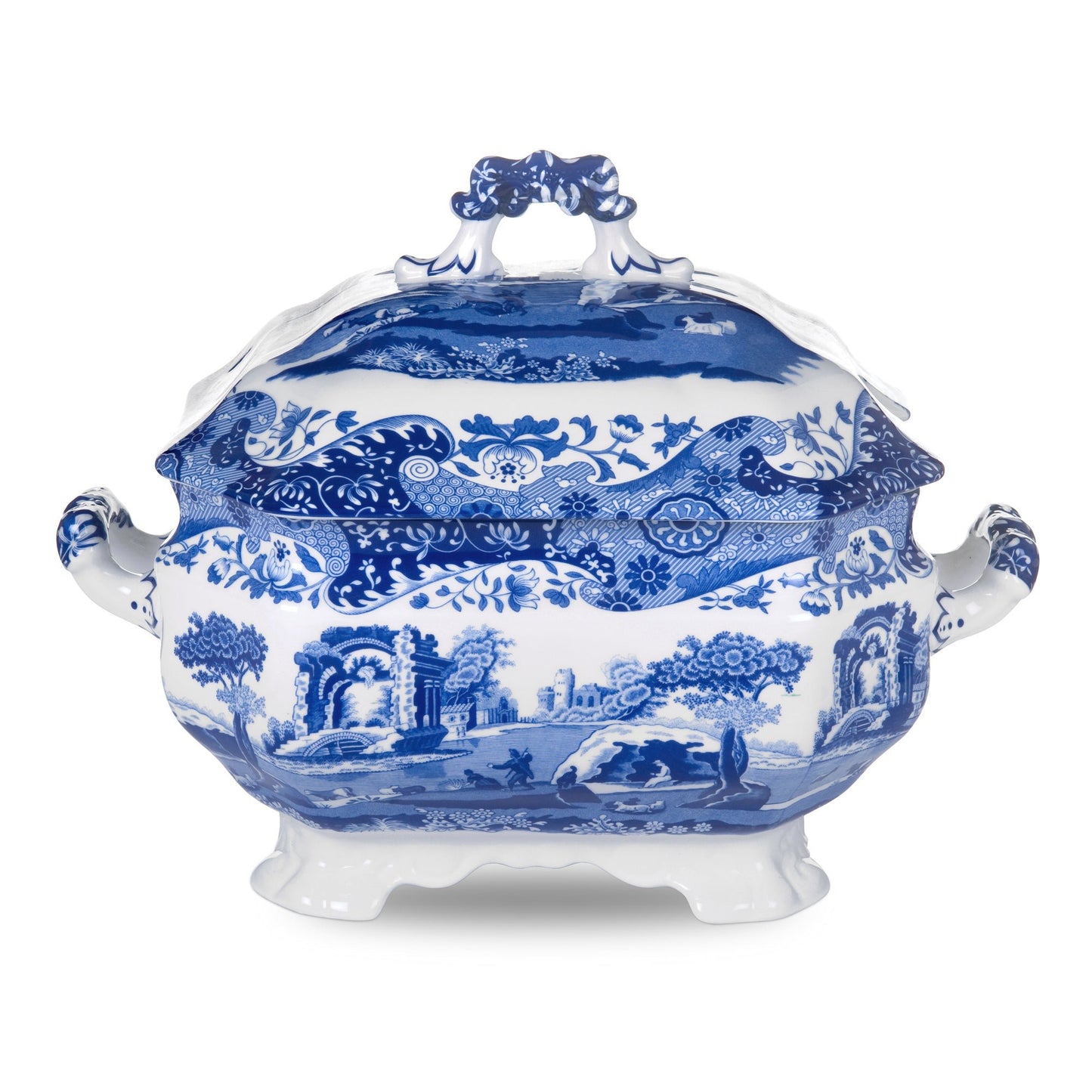 Spode Blue Italian Soup Tureen - Shoppedeals