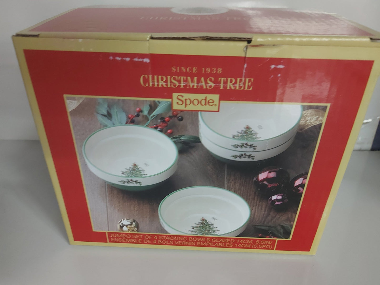 Spode Christmas Tree 5.5" Stacking bowls set of 4 - Shoppedeals