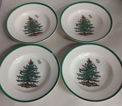 Spode Christmas Tree Rim Soups Set of 8- - Shoppedeals
