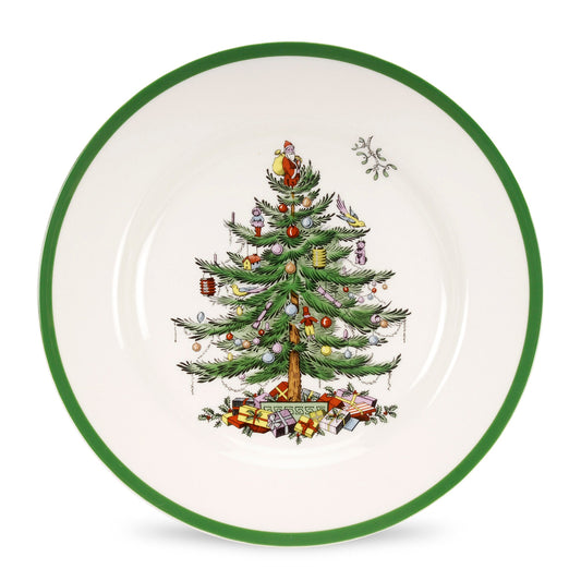 Spode Christmas Tree Set Of 8 Dinner Plates - Shoppedeals