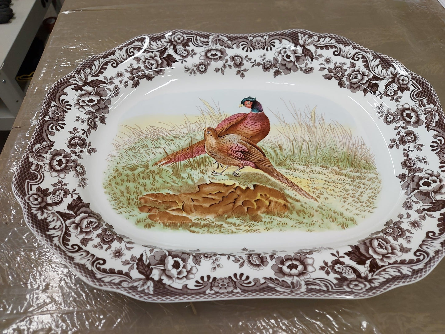 Spode Woodland 19inch Oval Serving Platter- Pheasant - Shoppedeals