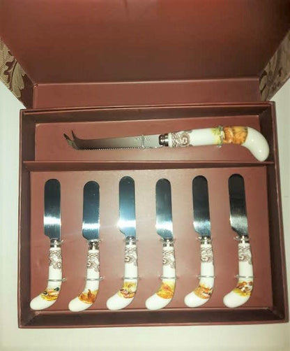 Spode Woodland Cheese Knife and spreaders - Shoppedeals