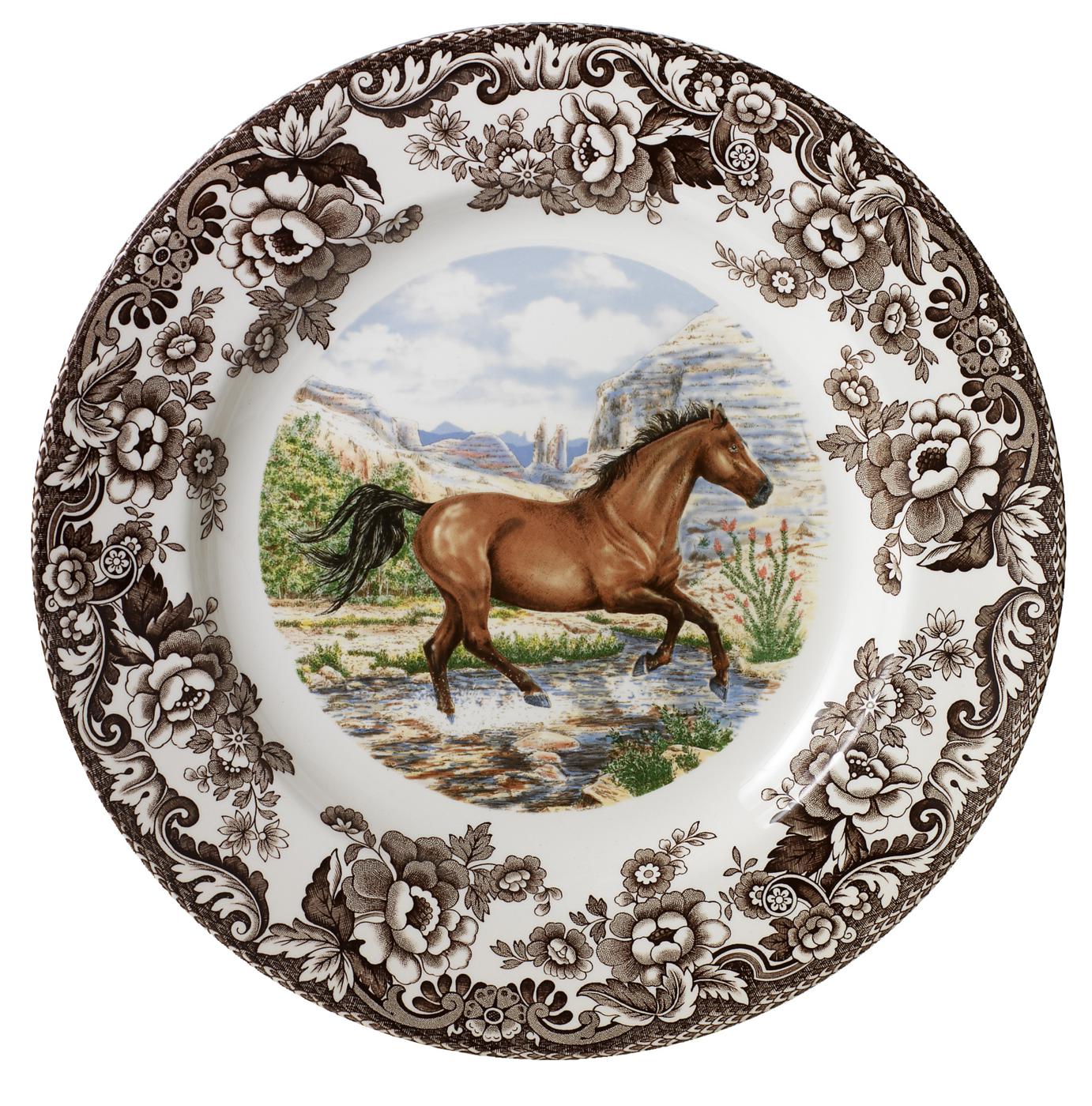 Spode Woodland Dinner Plate American Quarterhorse - Shoppedeals