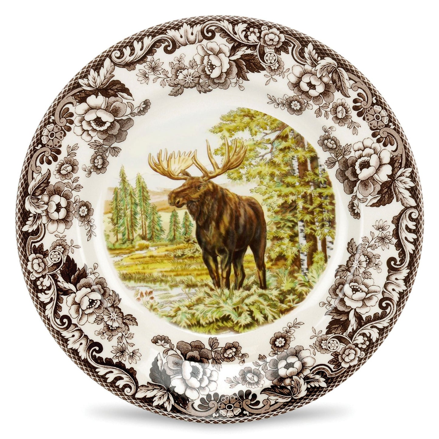 Spode Woodland Dinner Plate Moose - Shoppedeals