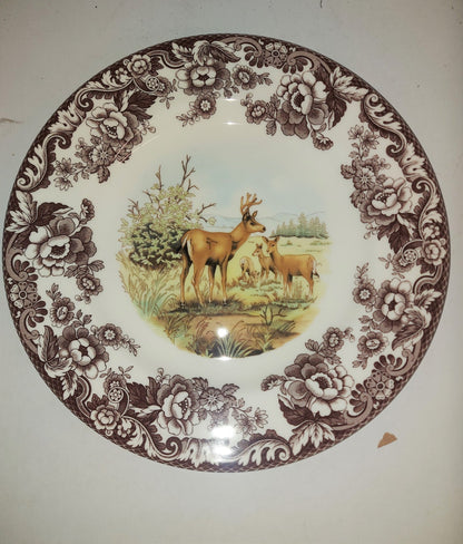 Spode Woodland Dinner Plate Mule Deer - Shoppedeals