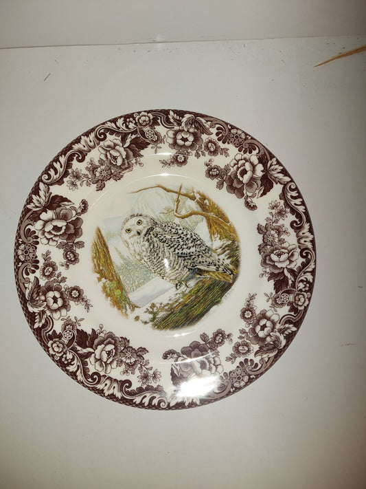 Spode Woodland Dinner Plate Snowy Owl - Shoppedeals