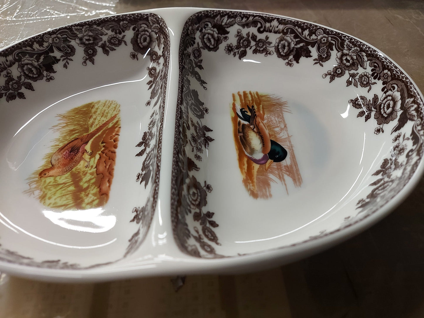 Spode Woodland Divided Dish- price cut - Shoppedeals