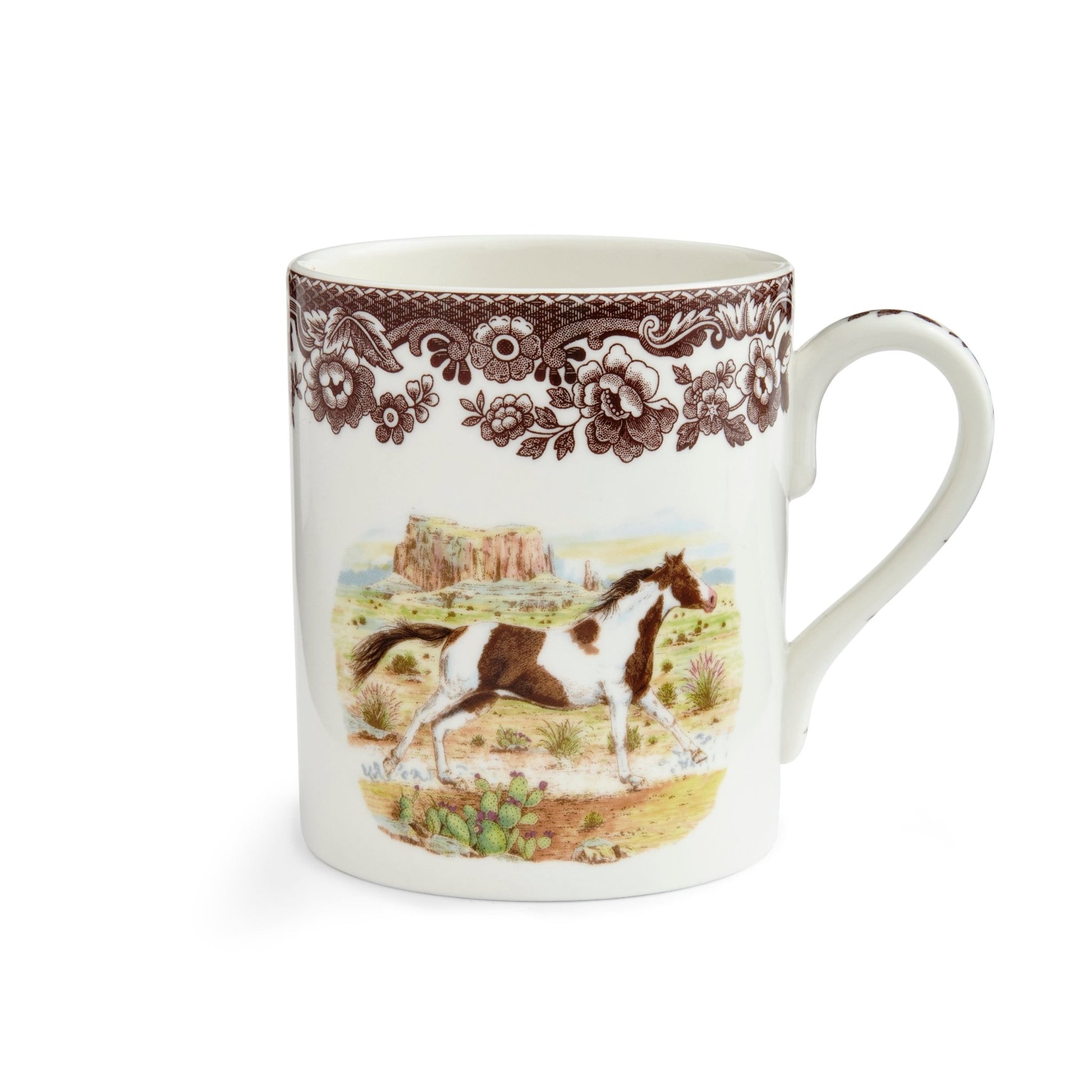 Spode Woodland Jumbo Mug American Paint Horse - Price Cut! - Shoppedeals