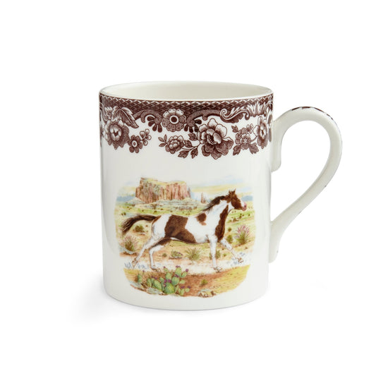 Spode Woodland Jumbo Mug American Paint Horse - Price Cut! - Shoppedeals