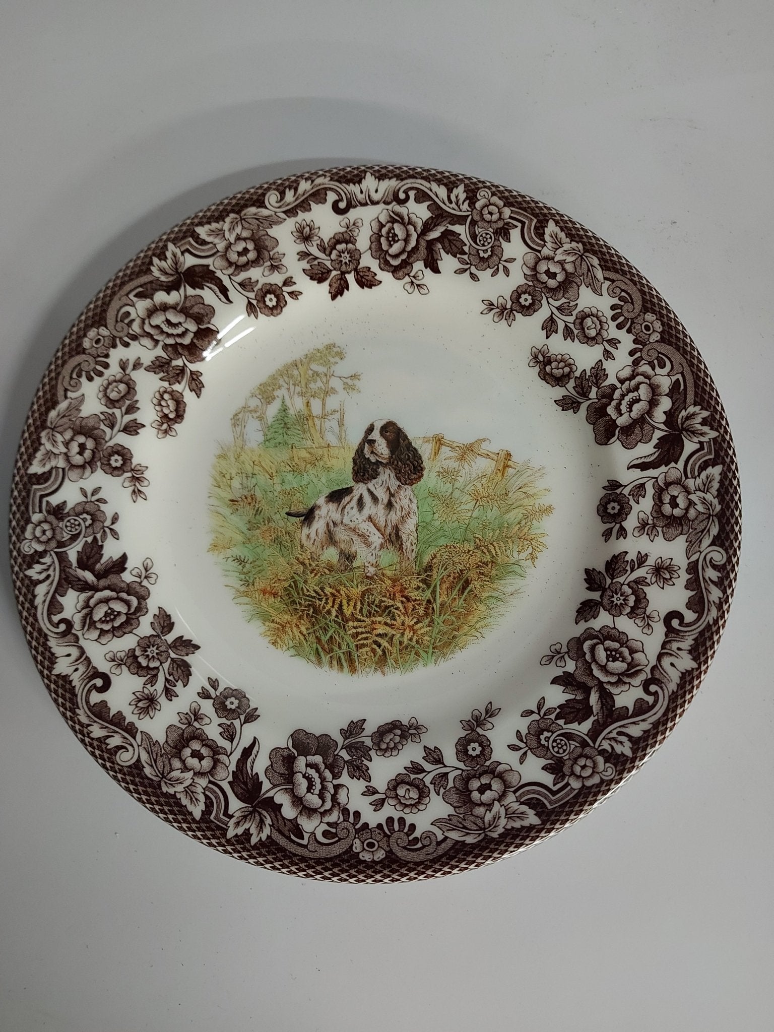 Spode Woodland Salad Plate English Spaniel - Shoppedeals