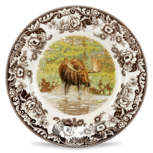 Spode Woodland Salad Plate Moose - Shoppedeals